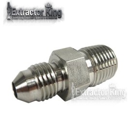 3/8" 37° JIC Flare X MNPT Stainless Steel