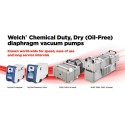 Welch Chemical Duty, Dry Oil-Free Diaphragm Vacuum Pumps